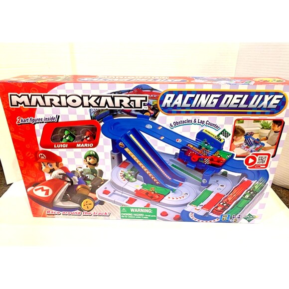Nintendo x Epoch Games Mario Kart Racing Deluxe Obstacle Race Track - Picture 6 of 9